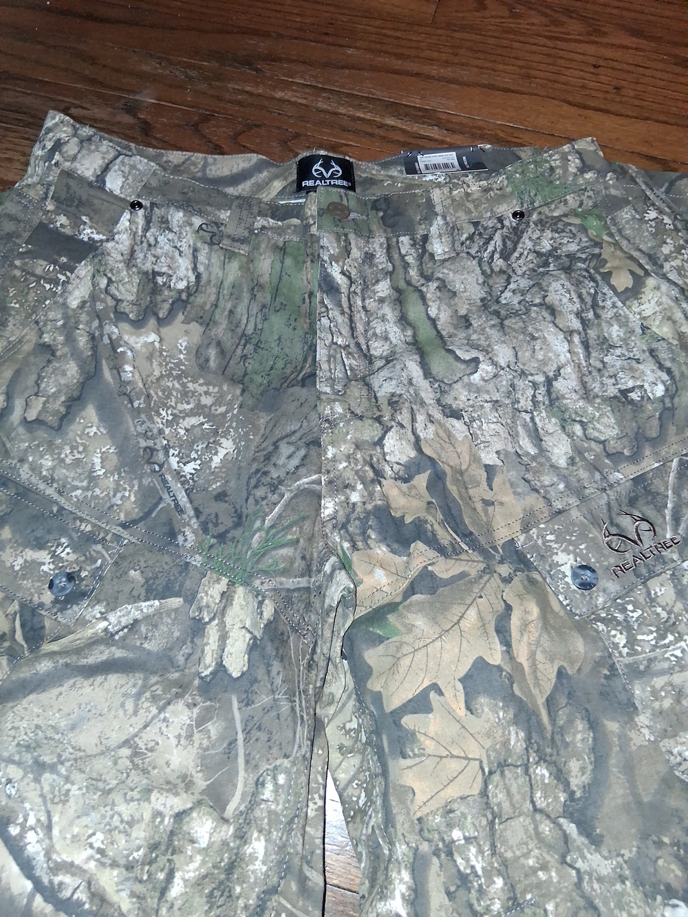 Realtree Men’s Camo Hunting Shorts - Green/Tan